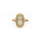 Bague 52 Bague en or jaune 750‰ avec aigue-marine ovale 58 Facettes 260086R