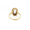 Bague 52 Bague en or jaune 750‰ avec aigue-marine ovale 58 Facettes 260086R