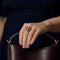 Bague 53 Bague en or gris 18 k à aigue-marine taille émeraude 58 Facettes Bague_003