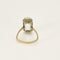 Bague 53 Bague en or gris 18 k à aigue-marine taille émeraude 58 Facettes Bague_003