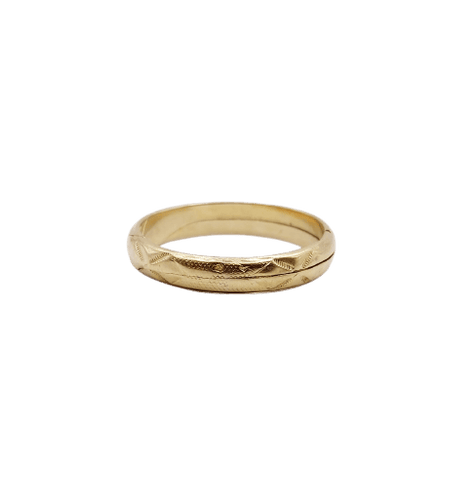 Bague 59 Alliance jumelée victorienne - Bague en or rose 18 k (circa 1880) 58 Facettes A06860