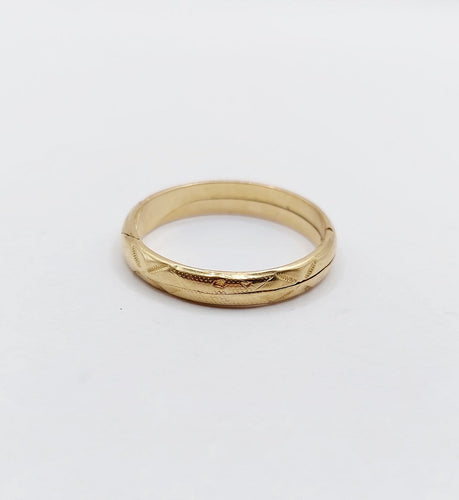 Bague 59 Alliance jumelée victorienne - Bague en or rose 18 k (circa 1880) 58 Facettes A06860