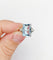 Bague 47 Bague Art déco en platine avec aigue-marine 4,50 ct et diamants 58 Facettes A06879