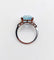 Bague 47 Bague Art déco en platine avec aigue-marine 4,50 ct et diamants 58 Facettes A06879