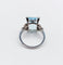 Bague 47 Bague Art déco en platine avec aigue-marine 4,50 ct et diamants 58 Facettes A06879