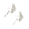 Boucles d'oreilles Boucles d'oreilles feuilles à diamants en or blanc 18 ct 58 Facettes 31914