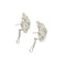 Boucles d'oreilles Boucles d'oreilles feuilles à diamants en or blanc 18 ct 58 Facettes 31914