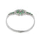 Bracelet Bracelet en or blanc 18 ct avec émeraudes et diamants 58 Facettes 41153