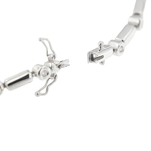 Bracelet Bracelet tennis - Bracelet en or blanc 18 ct et diamants 0,48 ct 58 Facettes 39025
