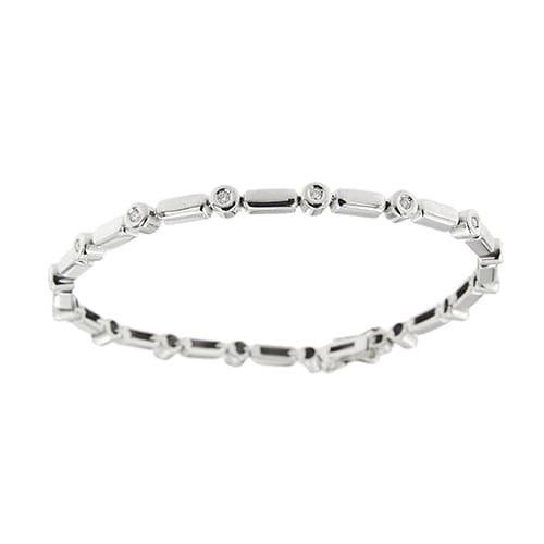 Bracelet Bracelet tennis - Bracelet en or blanc 18 ct et diamants 0,48 ct 58 Facettes 39025