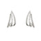 Boucles d'oreilles Boucles d’oreilles à voile en or blanc 18 ct et diamants 58 Facettes 37254
