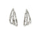 Boucles d'oreilles Boucles d’oreilles à voile en or blanc 18 ct et diamants 58 Facettes 37254