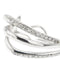 Boucles d'oreilles Boucles d’oreilles à voile en or blanc 18 ct et diamants 58 Facettes 37254