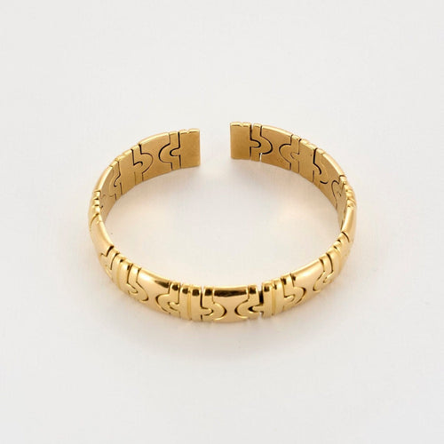 Bracelet Bracelet jonc ouvert en or jaune 18k 58 Facettes RAM2844