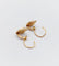 Boucles d'oreilles Boucles d’oreilles dormeuses antiques en or rose 18k cœur 58 Facettes A06903