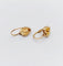 Boucles d'oreilles Boucles d’oreilles dormeuses antiques en or rose 18k cœur 58 Facettes A06903