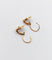 Boucles d'oreilles Boucles d’oreilles dormeuses antiques en or rose 18k cœur 58 Facettes A06903