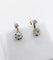 Boucles d'oreilles Dormeuses antiques - Boucles d'oreilles en or 18k et platine, diamants 0,90 ct 58 Facettes A06906
