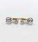 Boucles d'oreilles Dormeuses antiques - Boucles d'oreilles en or 18k et platine, diamants 0,90 ct 58 Facettes A06906
