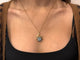 Pendentif Pendentif cachet en or champagne 18 carats et agate 58 Facettes 1733944