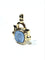 Pendentif Pendentif cachet en or champagne 18 carats et agate 58 Facettes 1733944