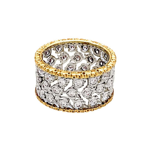Bague 50 Bague Buccellati, « Éternelle Band », deux ors. 58 Facettes 35495