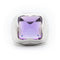 Bague Bague pyramide XL en or blanc avec améthyste 58 Facettes 22636