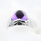 Bague Bague pyramide XL en or blanc avec améthyste 58 Facettes 22636