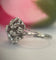 Bague 53 Bague rosette cluster vintage en or blanc 18 ct et diamants 58 Facettes ring