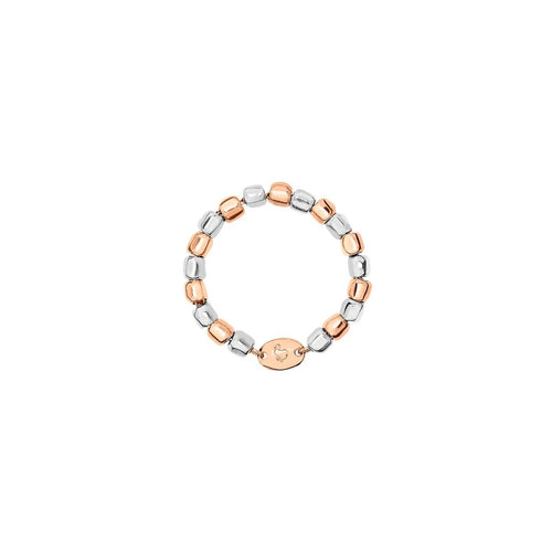 Bague DODO Mini Granelli - Bague en or rose 9K et argent 58 Facettes UKA000050SO