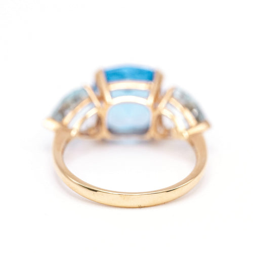 Bague SWISS & SKY TOPAZ - Bague en or jaune 18 K et topazes 58 Facettes UKA000141CS