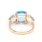 Bague SWISS & SKY TOPAZ - Bague en or jaune 18 K et topazes 58 Facettes UKA000141CS