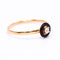 Bague Bague solitaire - Diamant en or jaune 18 K et émail noir 58 Facettes UKA000142CS