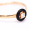Bague Bague solitaire - Diamant en or jaune 18 K et émail noir 58 Facettes UKA000142CS