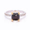 Bague Bague - Quartz cristal de roche et onyx en or jaune 18 K 58 Facettes UKA000143CS