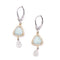 Boucles d'oreilles MEIRAT - Boucles d’oreilles en or jaune 18K avec amazonite et diamants 58 Facettes UKA000147CS