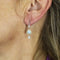 Boucles d'oreilles MEIRAT - Boucles d’oreilles en or jaune 18K avec amazonite et diamants 58 Facettes UKA000147CS