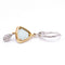 Boucles d'oreilles MEIRAT - Boucles d’oreilles en or jaune 18K avec amazonite et diamants 58 Facettes UKA000147CS