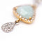 Boucles d'oreilles MEIRAT - Boucles d’oreilles en or jaune 18K avec amazonite et diamants 58 Facettes UKA000147CS