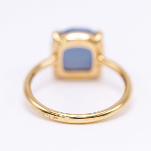 Bague Calcedonia - Bague en or jaune 18K et calcédoine 58 Facettes UKA000149CS