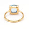 Bague Swiss Topas - Bague en or jaune 18K et topaze 58 Facettes UKA000150CS