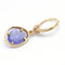 Boucles d'oreilles Pendientes - Boucles d’oreilles en or jaune 18K, tanzanites et diamants 58 Facettes UKA000151CS