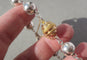 Bracelet Bracelet marseillais articulé en argent et fermoir en or rose 18 carats 58 Facettes Bracelet