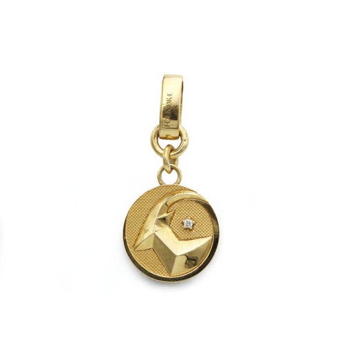 Pendentif Foundrae Capricorn - Pendentif en or jaune 750‰ et diamant 58 Facettes 260093R