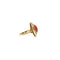 Bague 51 Bague marquise en or jaune 18K avec corail et diamants 58 Facettes REF2394-116