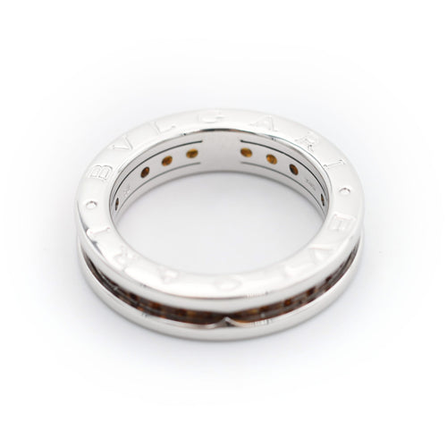 Bague 52 Bague Bulgari B.zero1 en or blanc avec quartz citrine 58 Facettes 22659