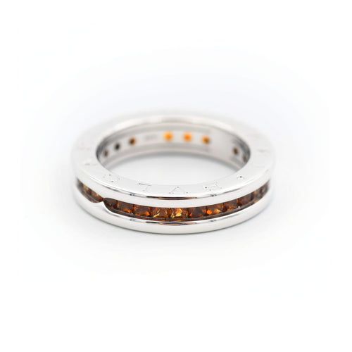 Bague 52 Bague Bulgari B.zero1 en or blanc avec quartz citrine 58 Facettes 22659