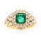 Bague Bague en or jaune 18 ct avec émeraude 1,7 ct et diamants 58 Facettes 22665
