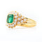 Bague Bague en or jaune 18 ct avec émeraude 1,7 ct et diamants 58 Facettes 22665