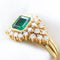 Bague Bague en or jaune 18 ct avec émeraude 1,7 ct et diamants 58 Facettes 22665